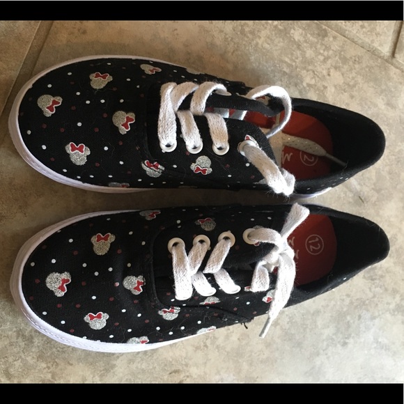 Other - Black Minnie Girl Sneakers (never worn!)